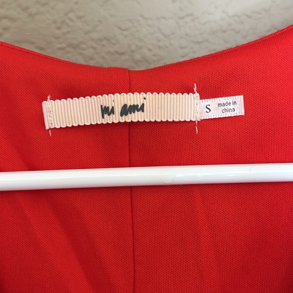 Mi Ami Red Polka Dot Wrap Dress, small - Picture 2 of 5